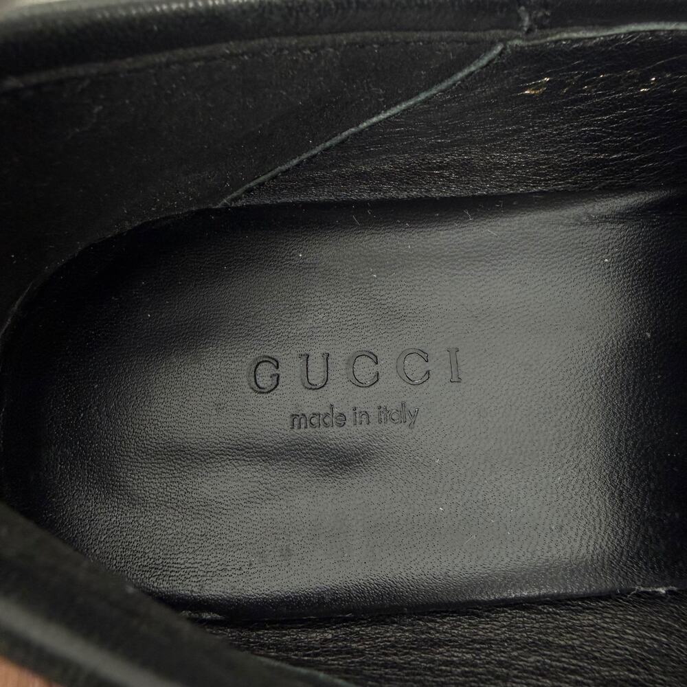 Gucci Brixton Leather Horsebit Loafers Mules Slide Black Size 40 - Picture 14 of 15